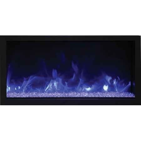 45" Tall Indoor or Outdoor Electric Built-in only with black steel surround