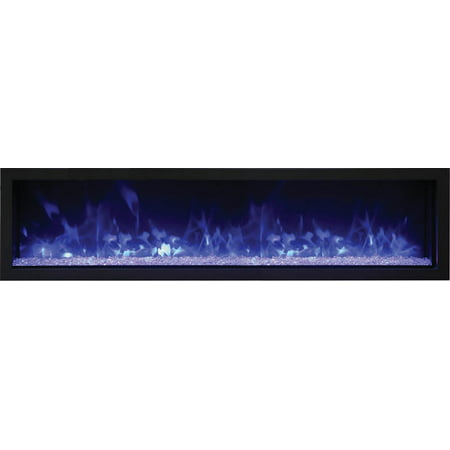 65" Tall Indoor or Outdoor Electric Built-in only with black steel surround