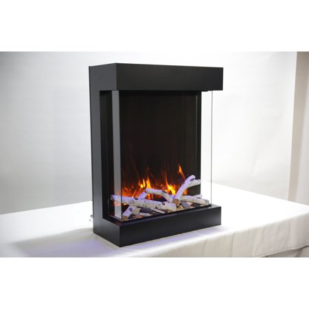 Smart 25" unit - 11 3/4" in depth 3 sided glass fireplace