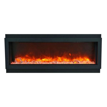 Smart 72" Electric Deep  Built-in only comes with optional black steel surround