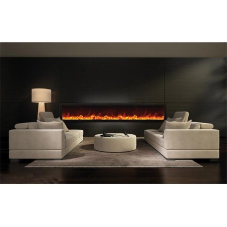 Smart 88" Electric Deep Built-in only comes with optional black steel surround