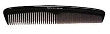 Caravan Large Tortoise Shell Dresser Hair Comb - Silver J. Nahon Card