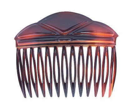 Entra Tortoise Shell Side Hair Combs - Gift Wrap White Caravan Card