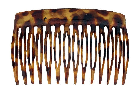 French Classic Side Hair Comb in Honey Comb - Gift Wrap Black Blank Card