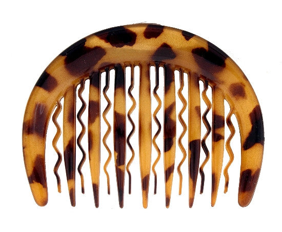 French Side Hair Combs in Tokyo Print - Gift Wrap Black Caravan Card