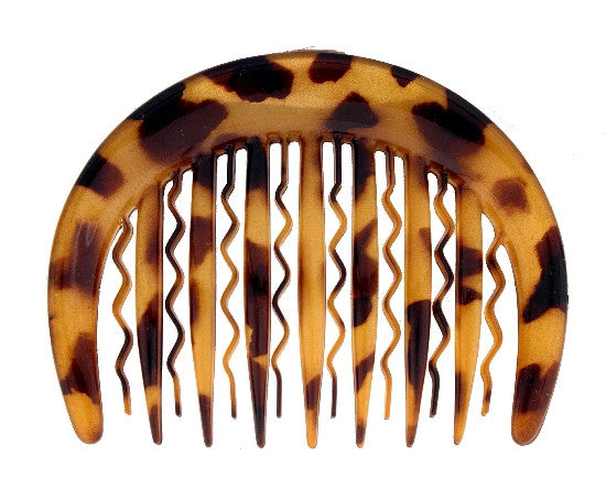 French Side Hair Combs in Tokyo Print - No White Caravan Card