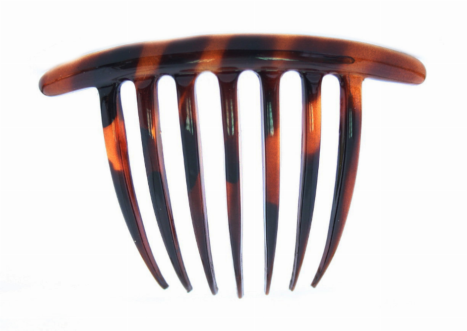 French Twist Hair Comb in Tortoise Shell or Crystal - TortoiseSilver J. Nahon Card