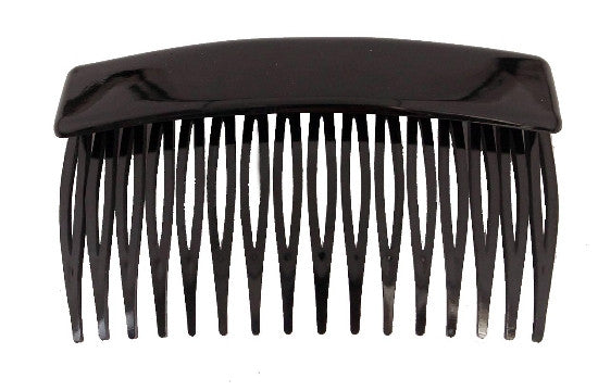 Large Lip French Back Comb (Tortoise Shell or Black) - Black No Black Blank Card