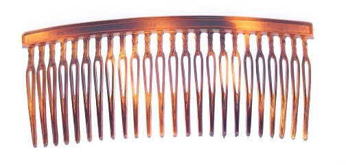 Large Wire Twist Tortoise Shell Side Hair Comb - No Black Blank Card