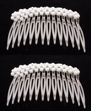 Pearl Side Hair Combs (pair) - Black Caravan Card Gift Wrap