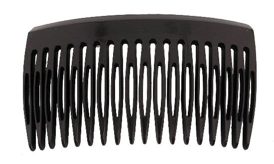 Small Black French Side Hair Comb - Gift Wrap White Caravan Card