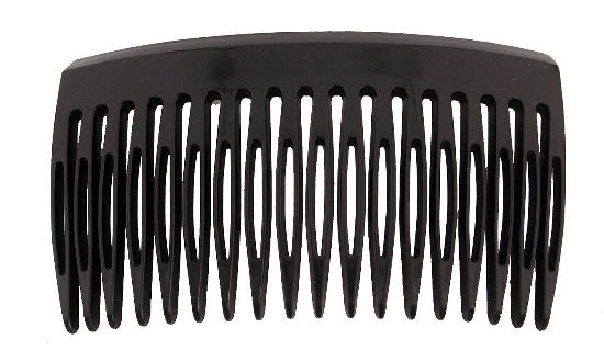 Small Black French Side Hair Comb - No Gold Caravan Card