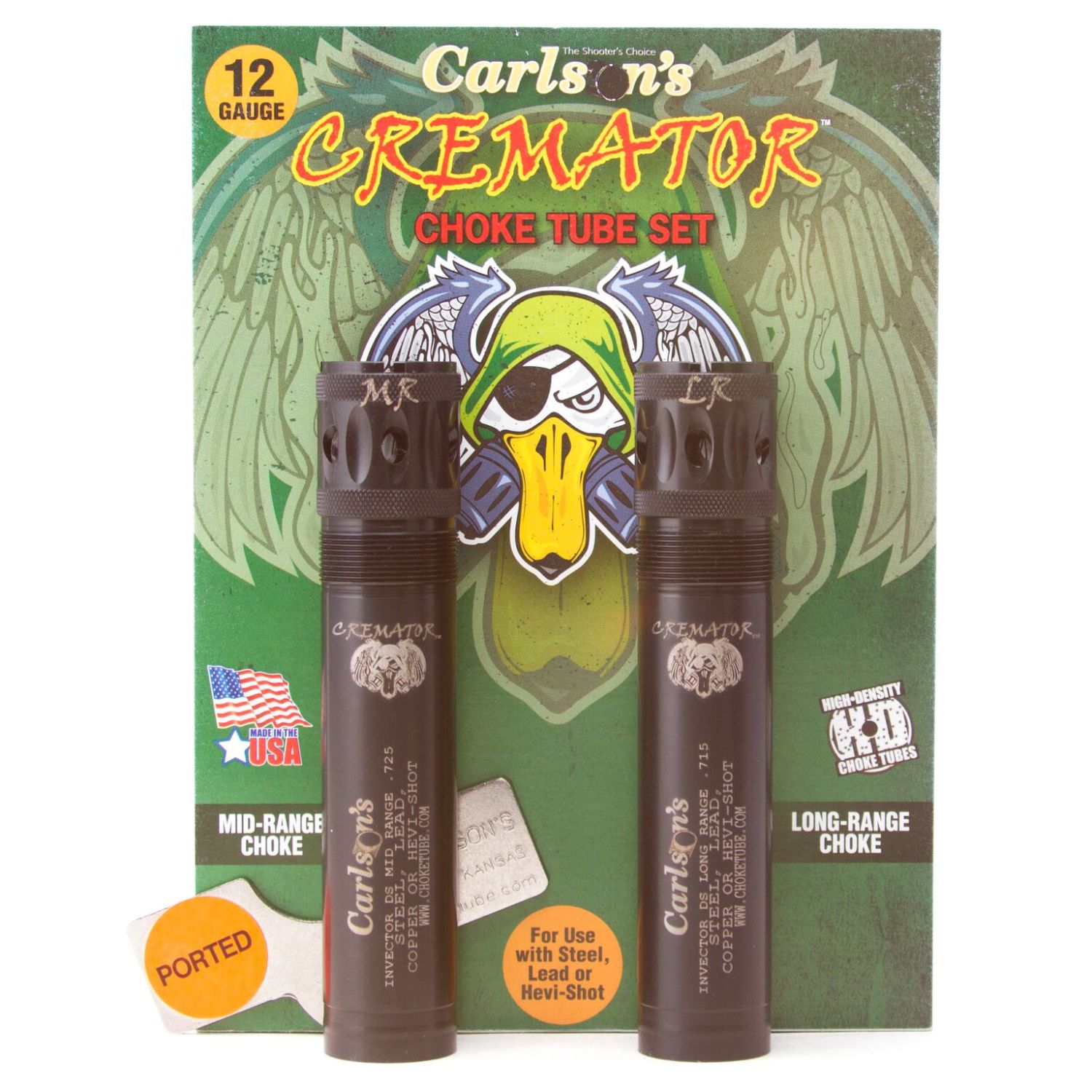 Carlson 12ga Cremator Ported Browning Invector DS 2 Pk MR LR