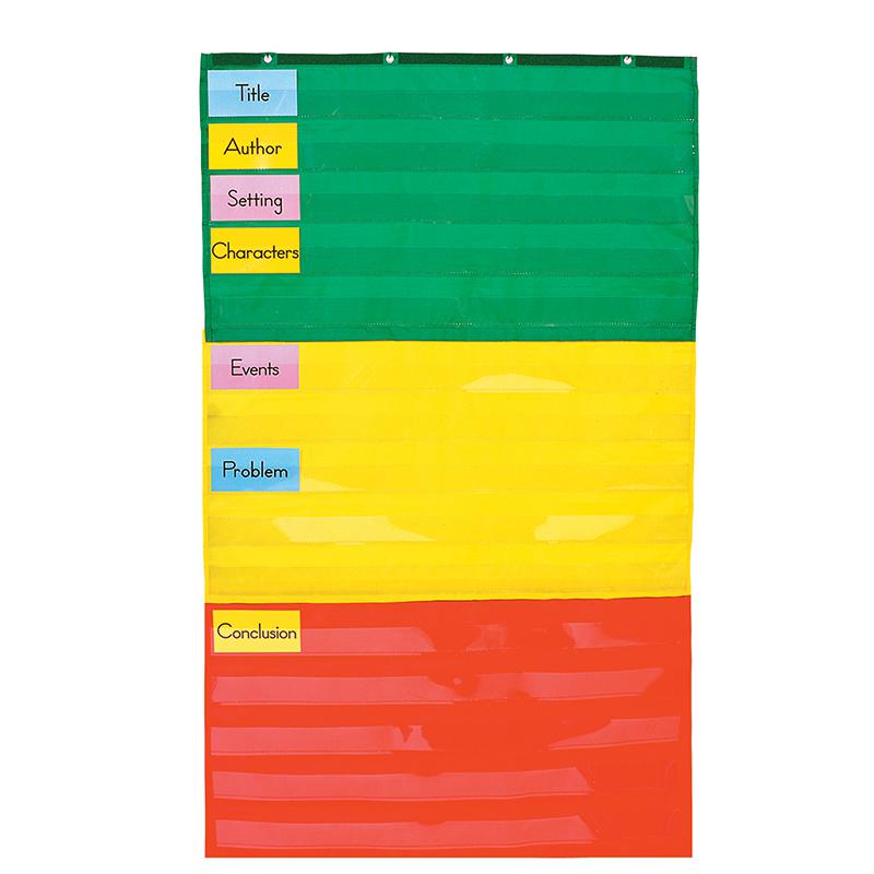 POCKET CHART ADJUSTABLE 34 X 60