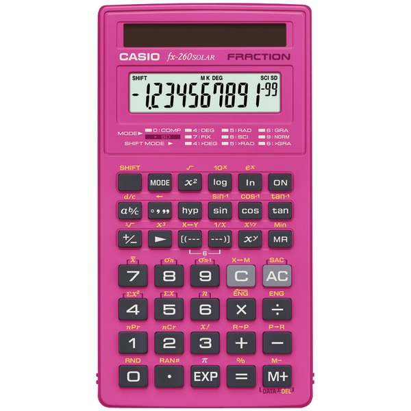 Solar Scientific Calculator Pink