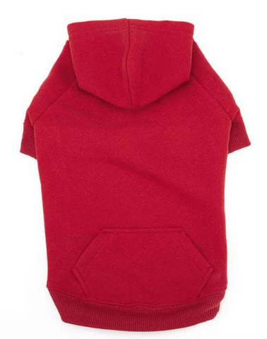 Casual Canine Basic Hoodie - Medium Red