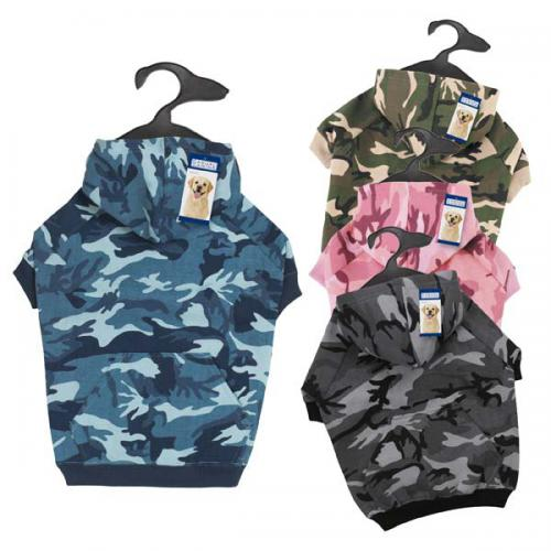 Casual Canine Camo Hoodie - XXL Green