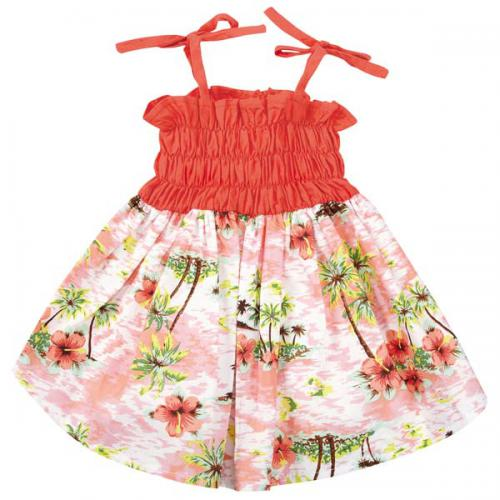 CC Hawaiian Breeze Sundress - Xsmall Orange