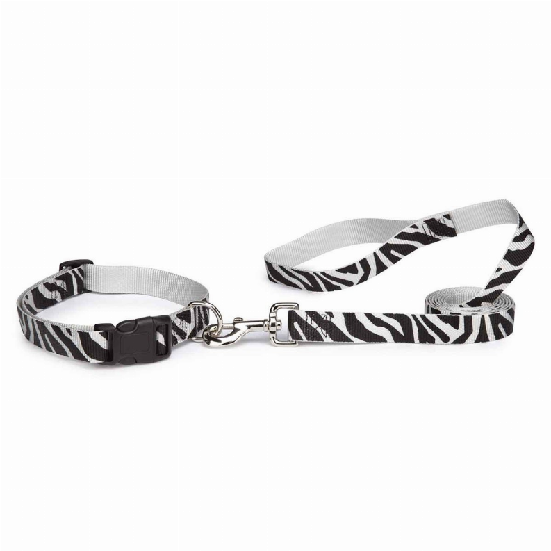 CC Animal Print Lead 6ft x 1in Zebra