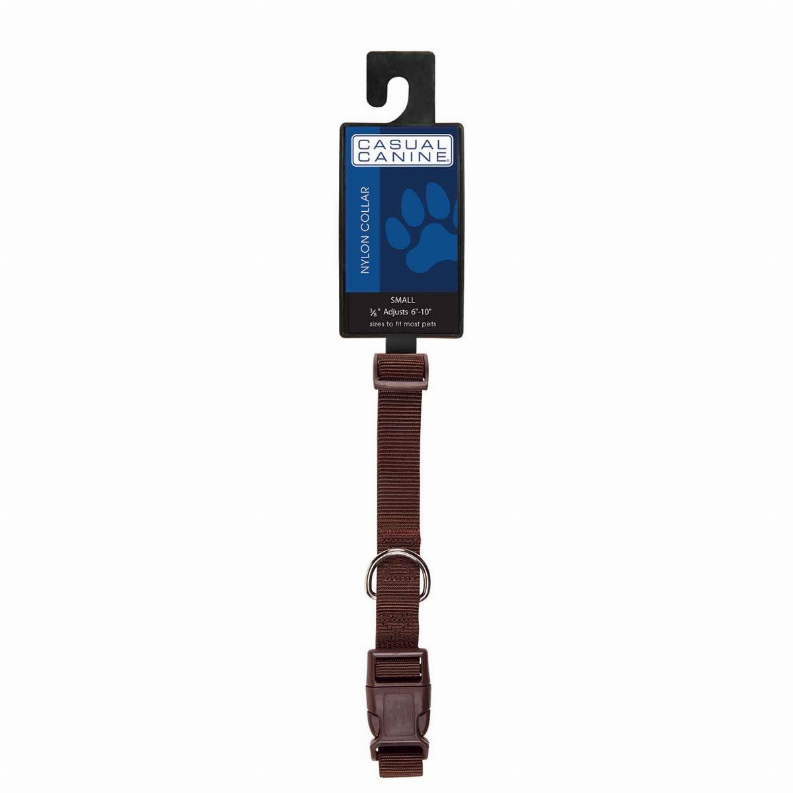 CC Dog Collar  6-10in Brown