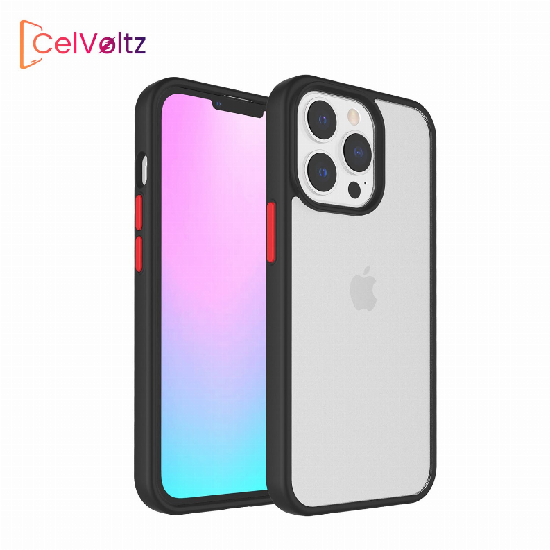 Celvoltz Hard Pc + Soft TPU Frame [Shock-Absorbing] Phone Case - iPhone XR Black