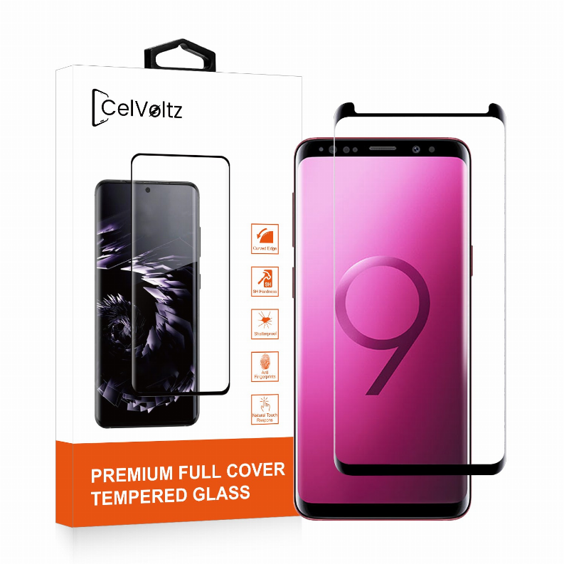 Celvoltz Tempered Glass Screen Protector For Samsung Galaxy - Samsung Galaxy S9