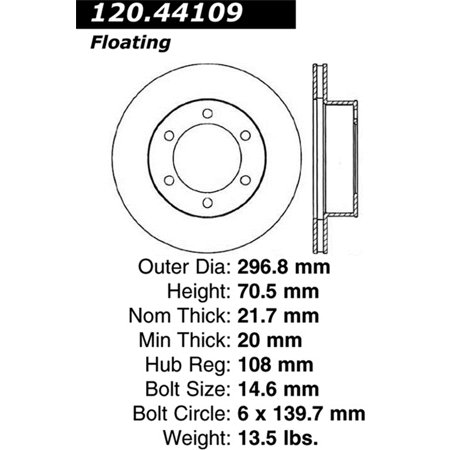 STOPTECH SPORT SLOTTED/DRILLED BRAKE ROTOR