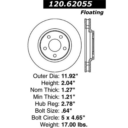 STOPTECH SPORT SLOTTED BRAKE ROTOR