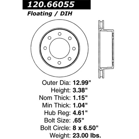 STOPTECH SPORT SLOTTED BRAKE ROTOR