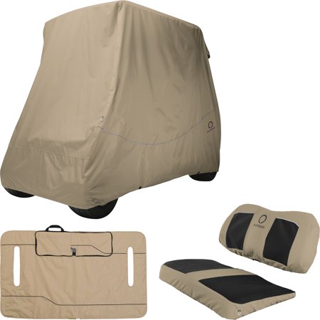 GOLF CAR QUICK-FIT COVER SR LT KHAKI - SR - 3CS