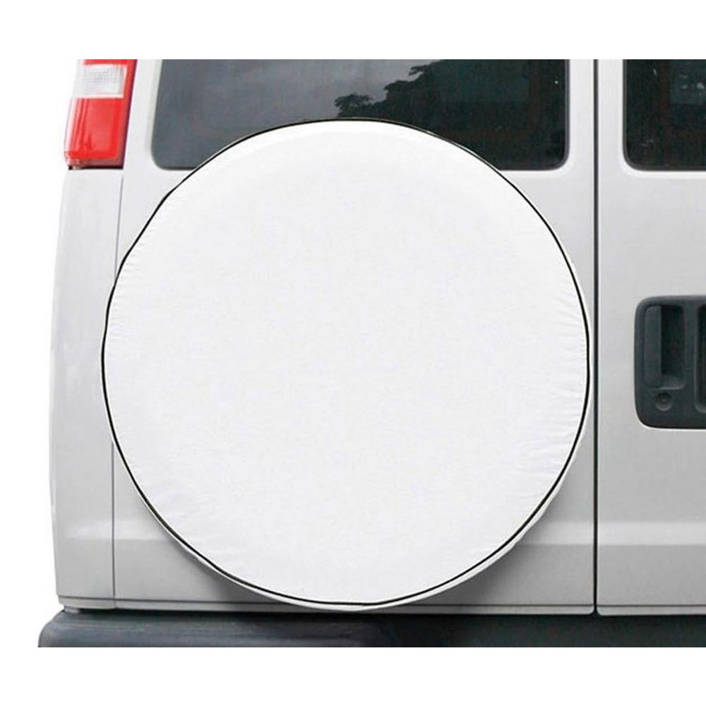 CUSTOM FIT SPARE TIRE COVER SNO WHT-MDL 8 -6-CS