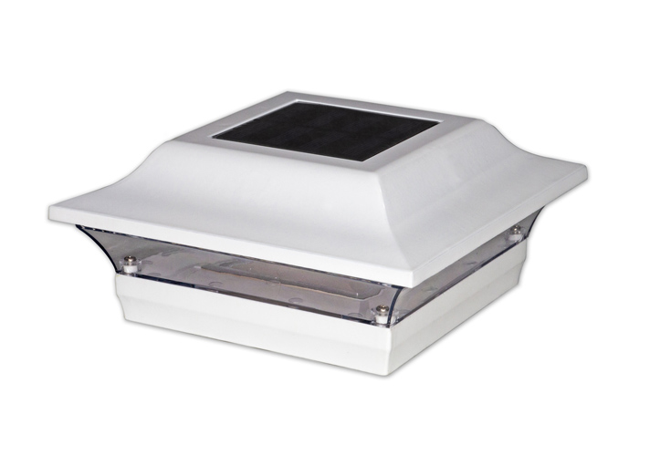 4X4 White Aluminum Imperial Solar Post Cap