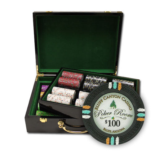 500Ct Claysmith Gaming Bluff Canyon Poker Chip Set in Hi Gloss