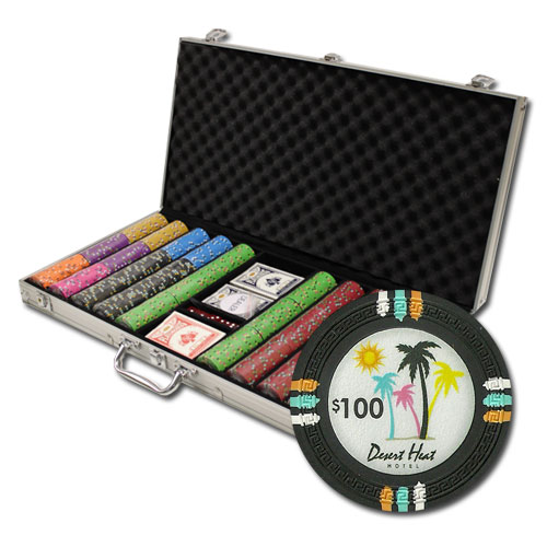 750Ct Custom Claysmith Desert Heat Poker Chip Set in Aluminum