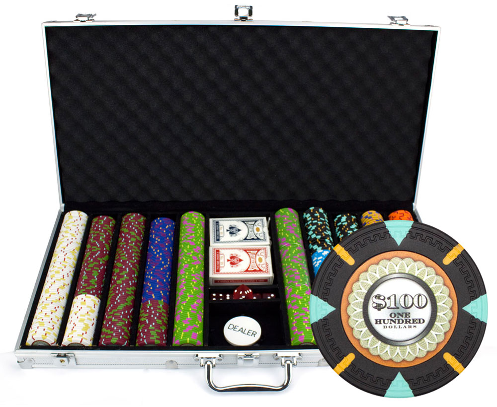 750Ct Claysmith Gaming The Mint Poker Chip Set in Aluminum Case