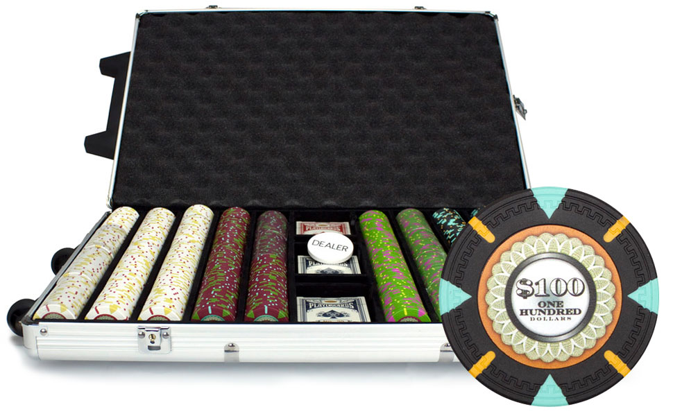 1000Ct Custom Claysmith The Mint Poker Chip Set in Rolling