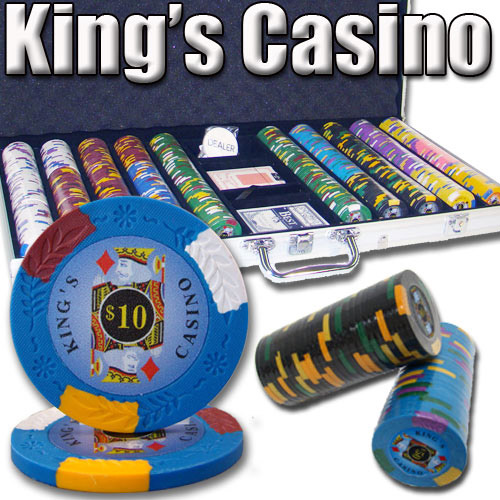 750 Count - Custom Breakout - Poker Chip Set - Kings Casino 14 G - Aluminum