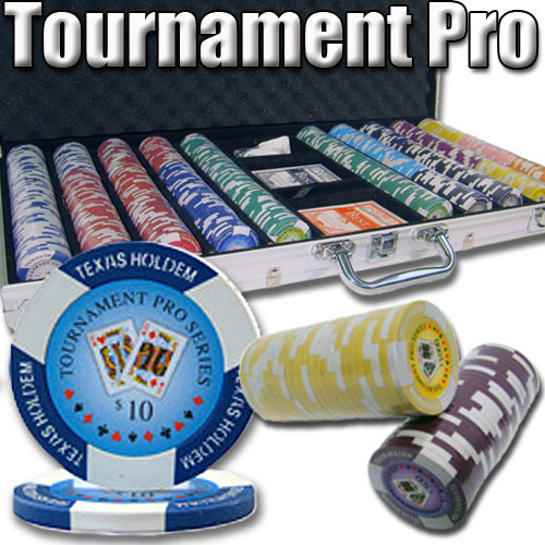 750 Count - Pre-Packaged - Poker Chip Set - Tournament Pro 11.5G - Aluminum