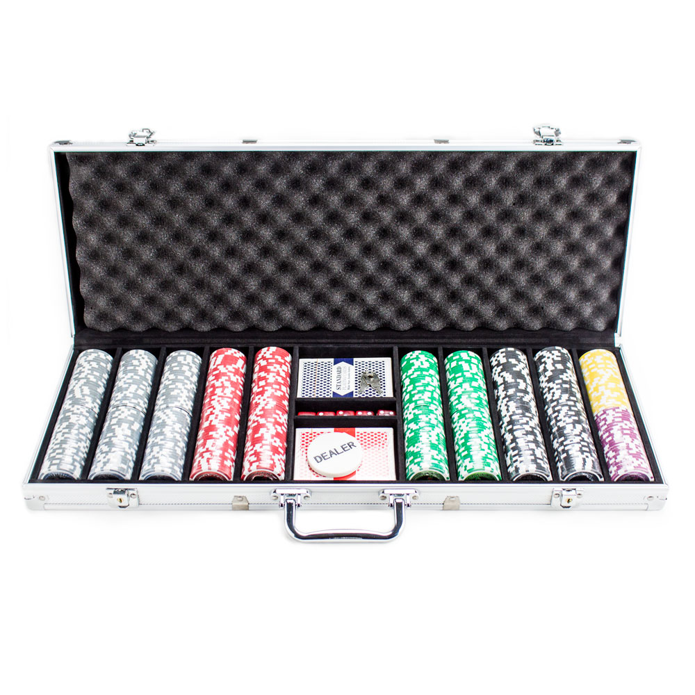 500 Count - Pre-Packaged - Poker Chip Set - Ultimate 14 G - Aluminum