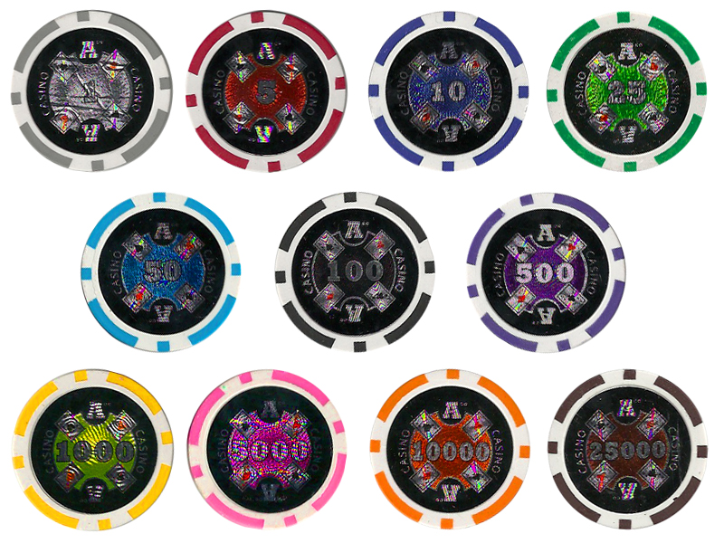 Ace Casino Sample Pack - 11 Chips