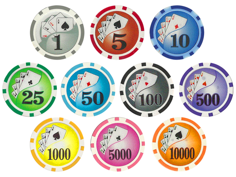 Yin Yang Poker Chip Sample Pack - 10 chips