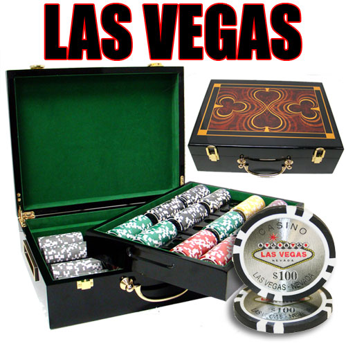 500 Count - Pre-Packaged - Poker Chip Set - Las Vegas 14 G - Hi Gloss