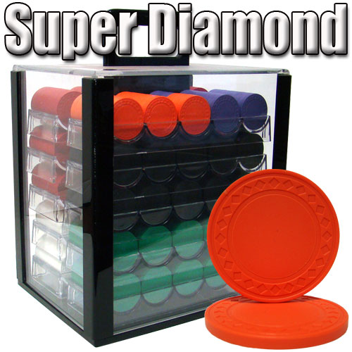 Custom Breakout 1,000 Ct Super Diamond Poker Chip Set - Acrylic