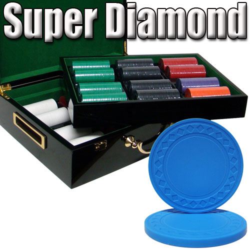 Custom Breakout 500 Ct Super Diamond Poker Chip Set - Hi Gloss