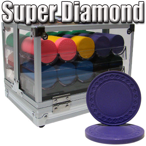 Standard Breakout 600 Ct Super Diamond Poker Chip Set - Acrylic