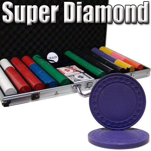 Standard Breakout 750 Ct Super Diamond Poker Chip Set - Aluminum