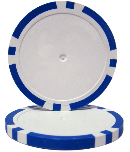 Blue Blank Poker Chips - 14 Gram