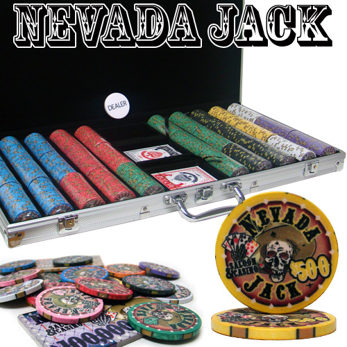 Custom Breakout - 750 Ct Nevada Jack 10 Gram Poker Chip Set