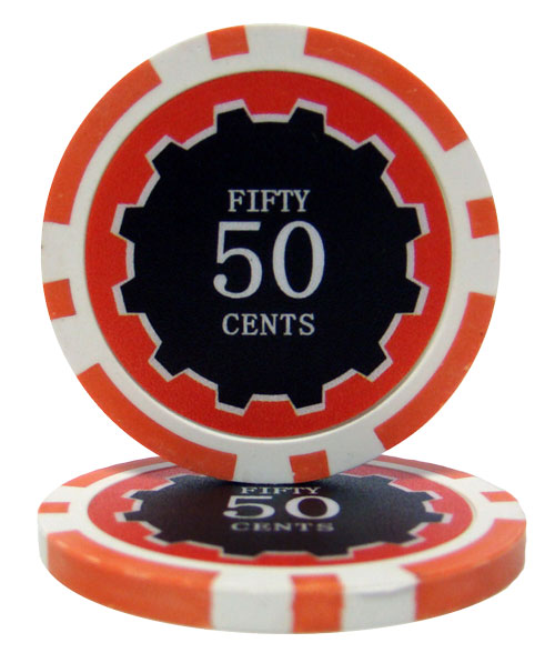 Eclipse 14 Gram Poker Chips - .50¢ (cent)