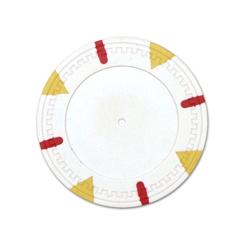 White Blank Claysmith Triangle and Stick Poker Chip - 13.5g